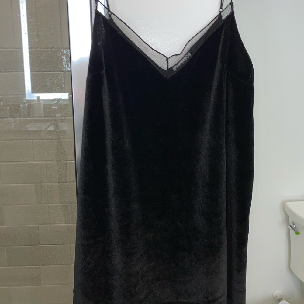 Free People Black Suede Tank Top